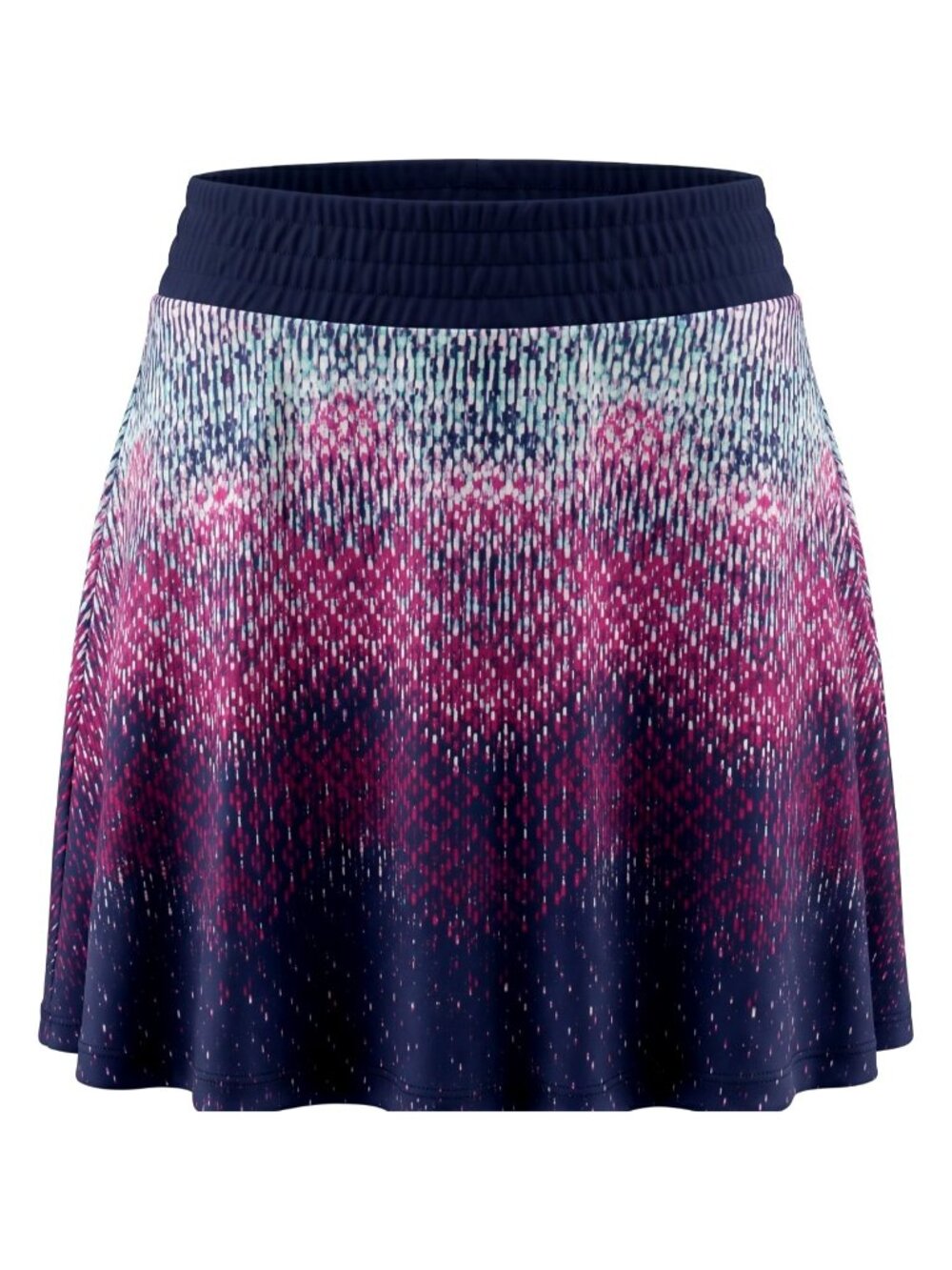 NWT Grand Slam Womens XL Golf Skort Multicolor Print Flounce Pull On Skirt